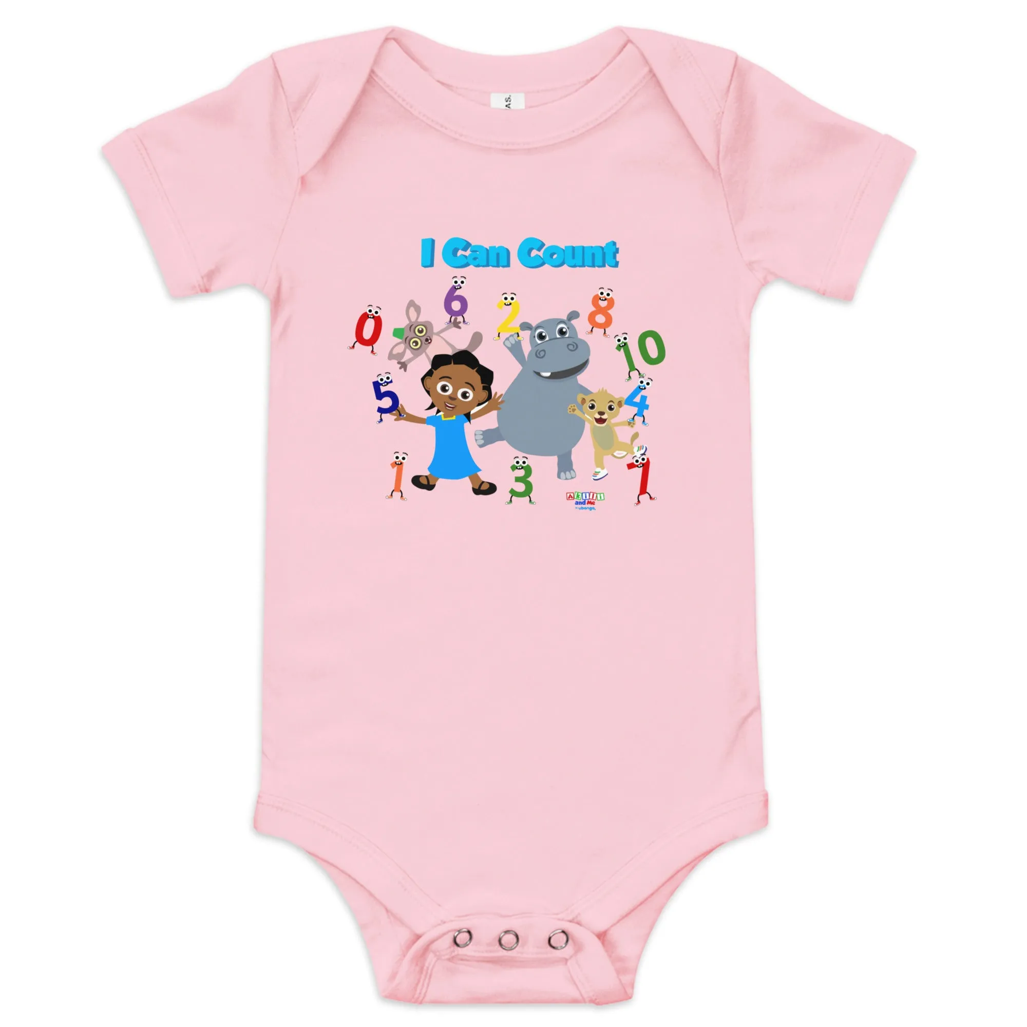 'I can count' Baby short sleeve one piece