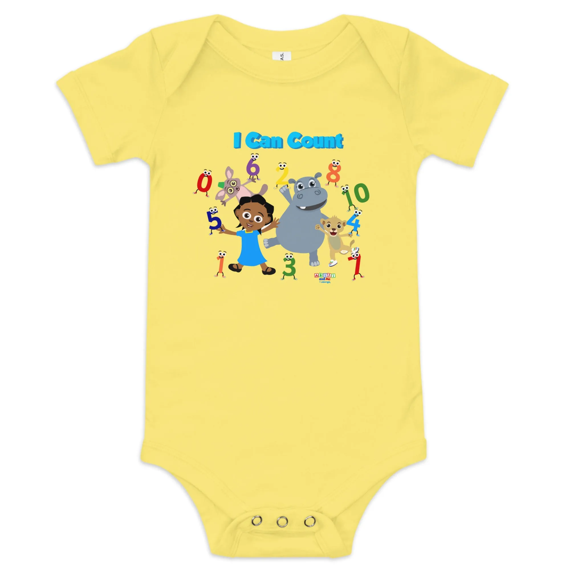 'I can count' Baby short sleeve one piece