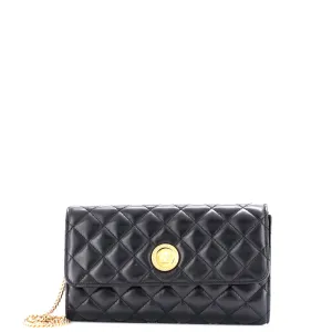 Icon Wallet on Chain Quilted Leather