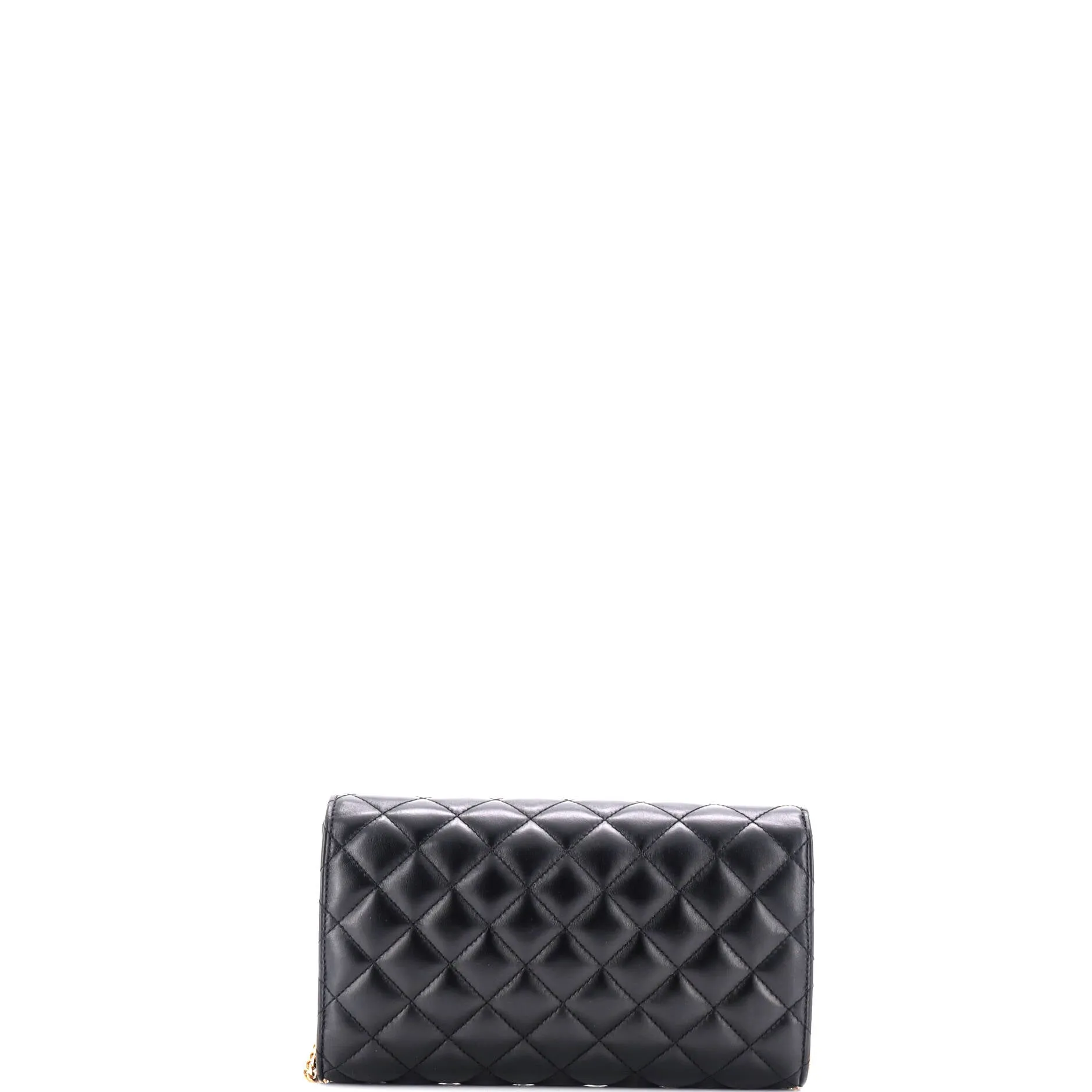 Icon Wallet on Chain Quilted Leather