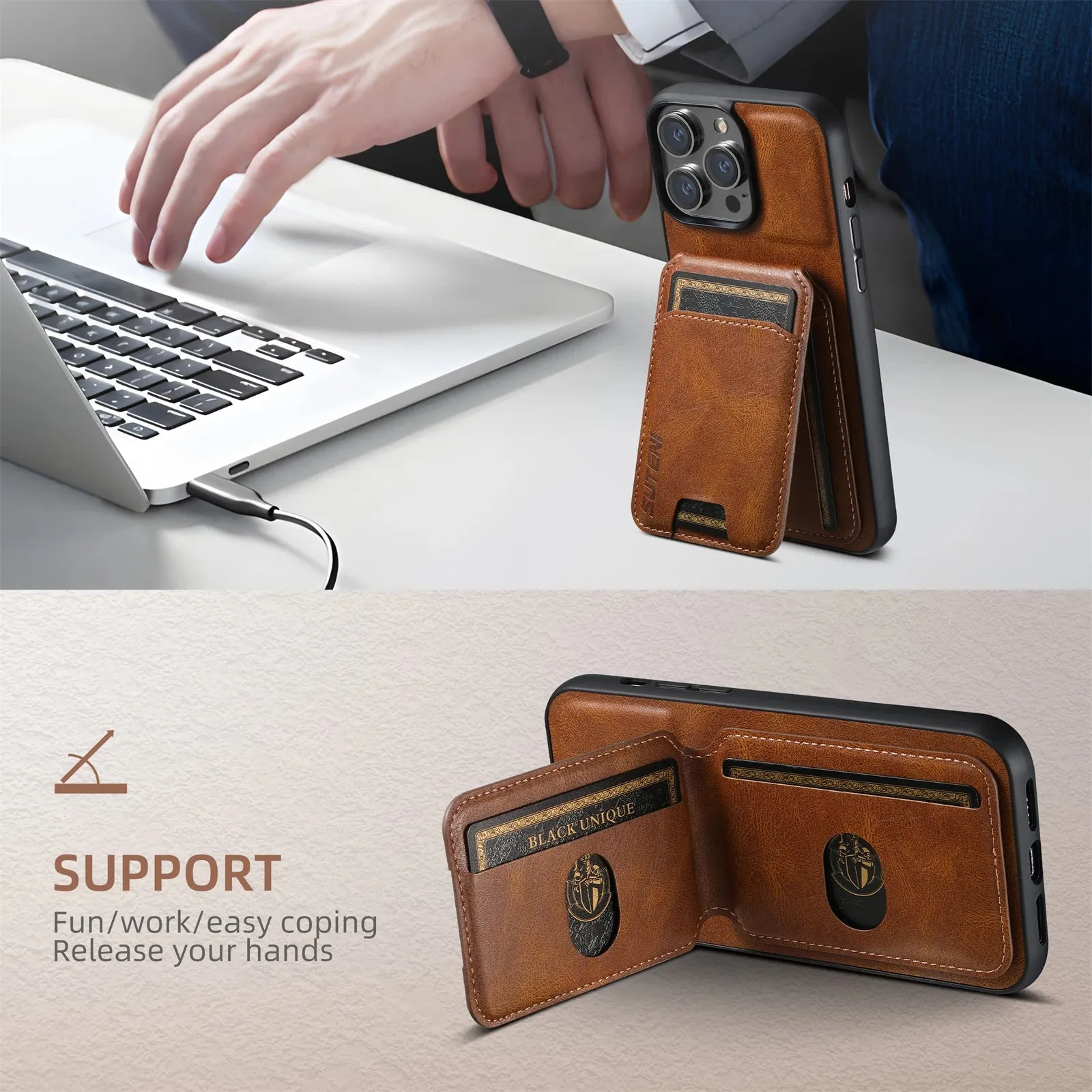 iPhone Leather Wallet Case