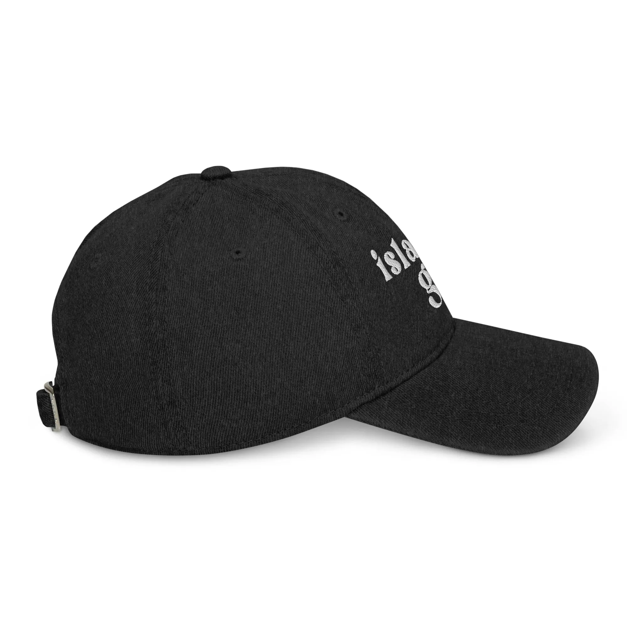 Island Girl Denim Hat - White