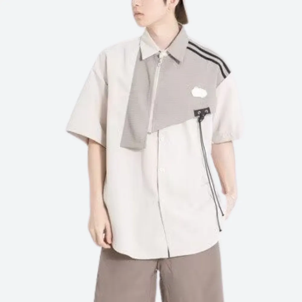 Japanese Drawstring Collar Shirt