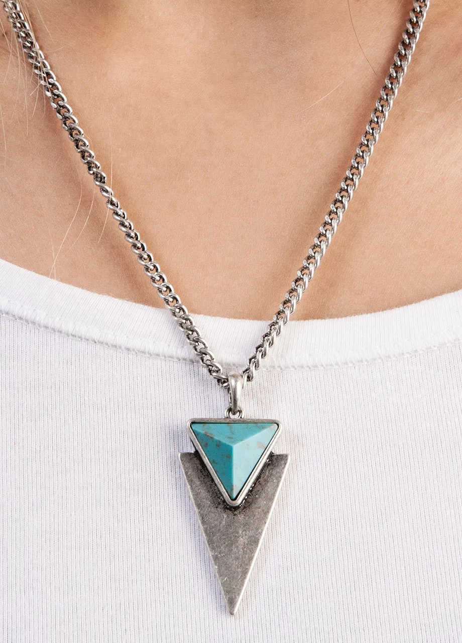 Jenny Bird Turquoise Pendant Flagstaff Necklace
