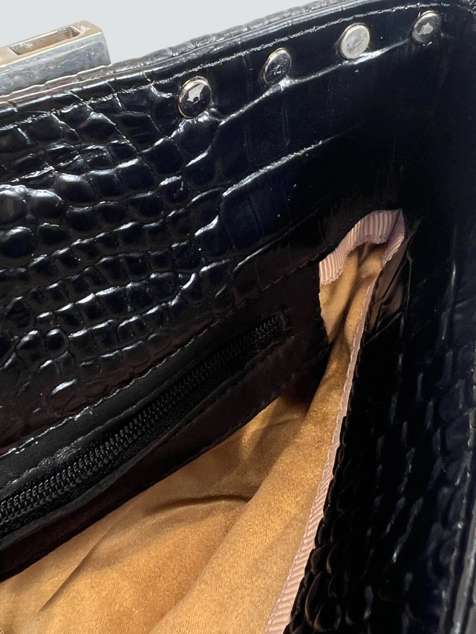 Jimmy Choo Black Leather Clutch