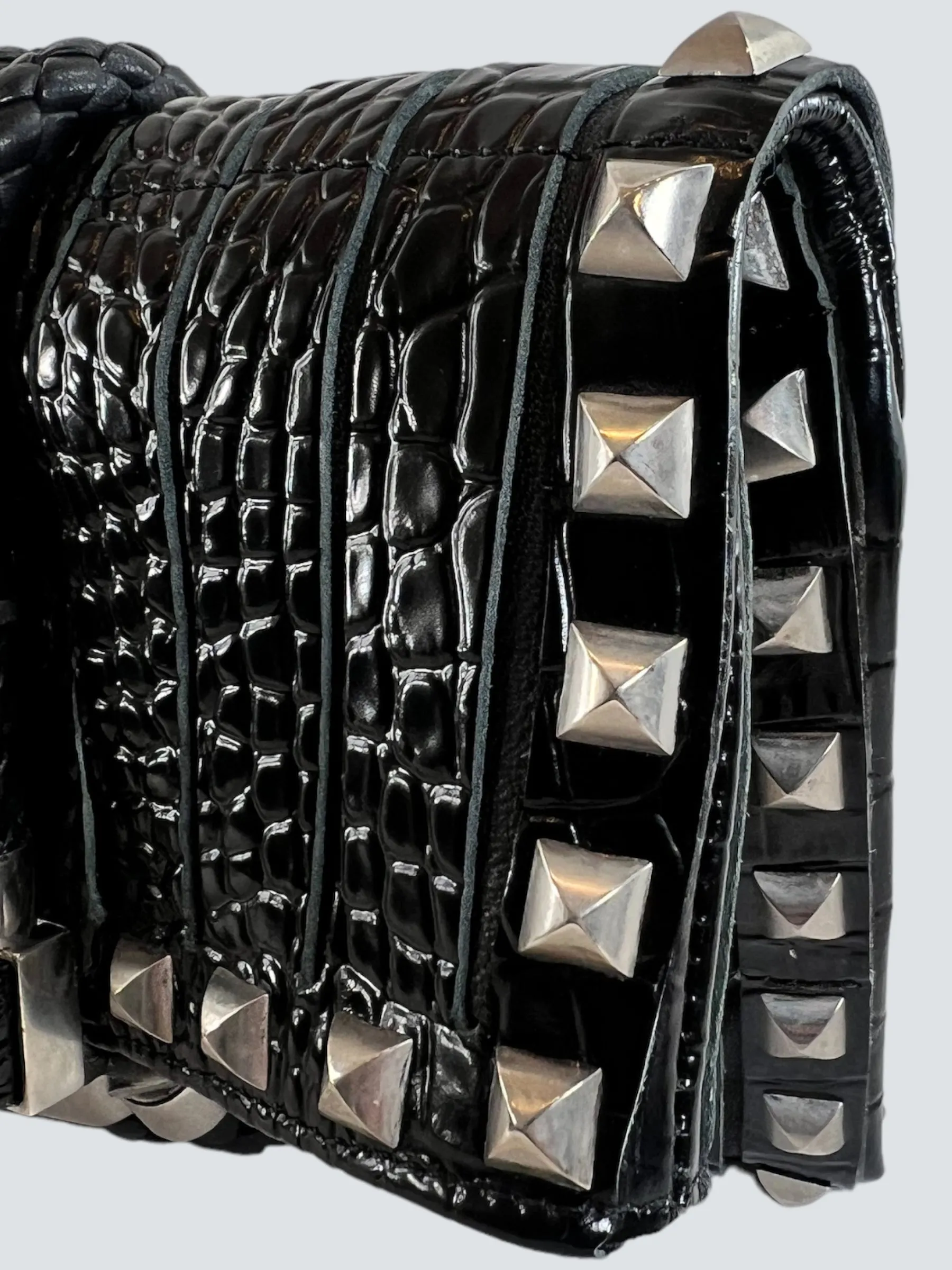 Jimmy Choo Black Leather Clutch