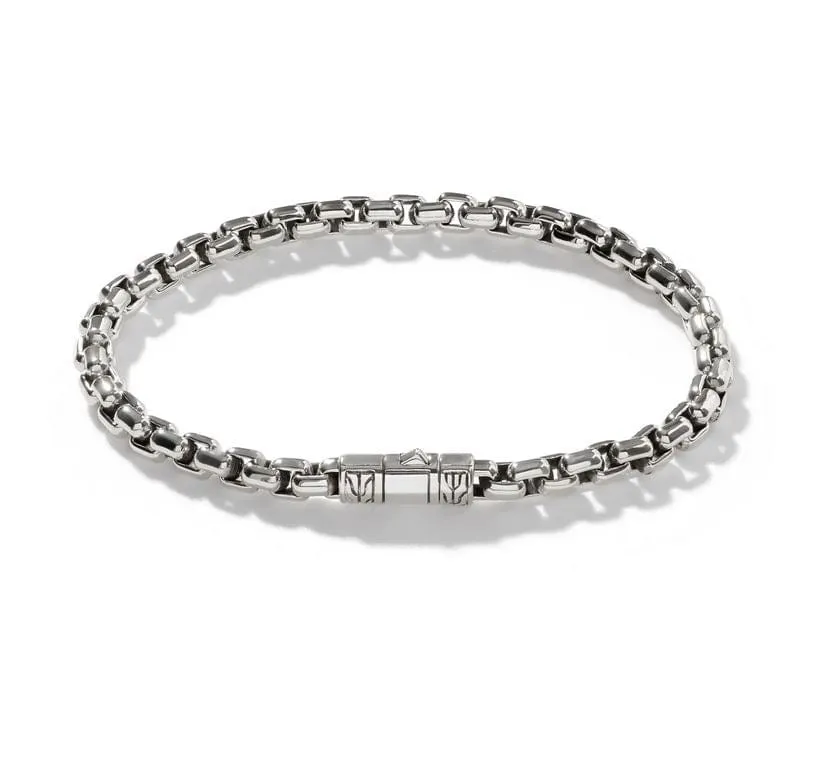 John Hardy Sterling Silver Box 4.8MM Chain Bracelet