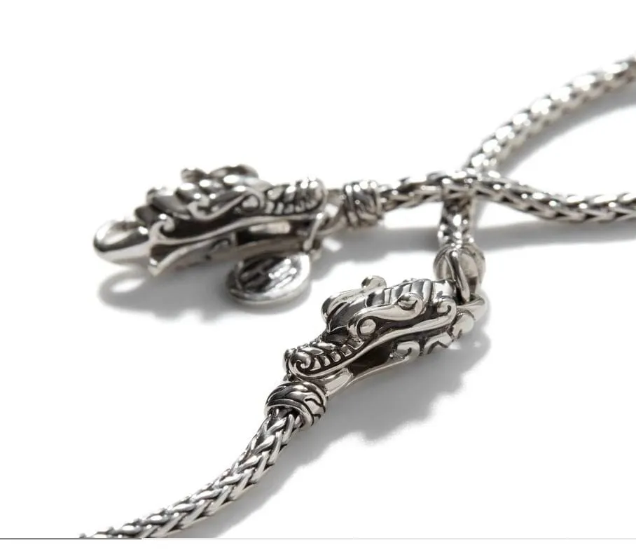 John Hardy Sterling Silver Naga Station Bracelet