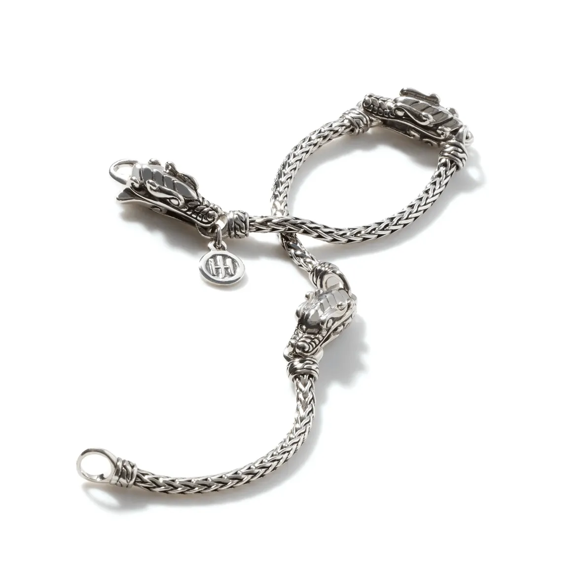 John Hardy Sterling Silver Naga Station Bracelet