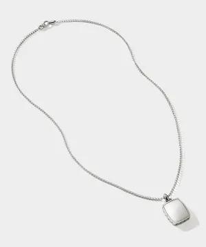 John Hardy Sterling Silver Tag Pendant Necklace, 1.7MM