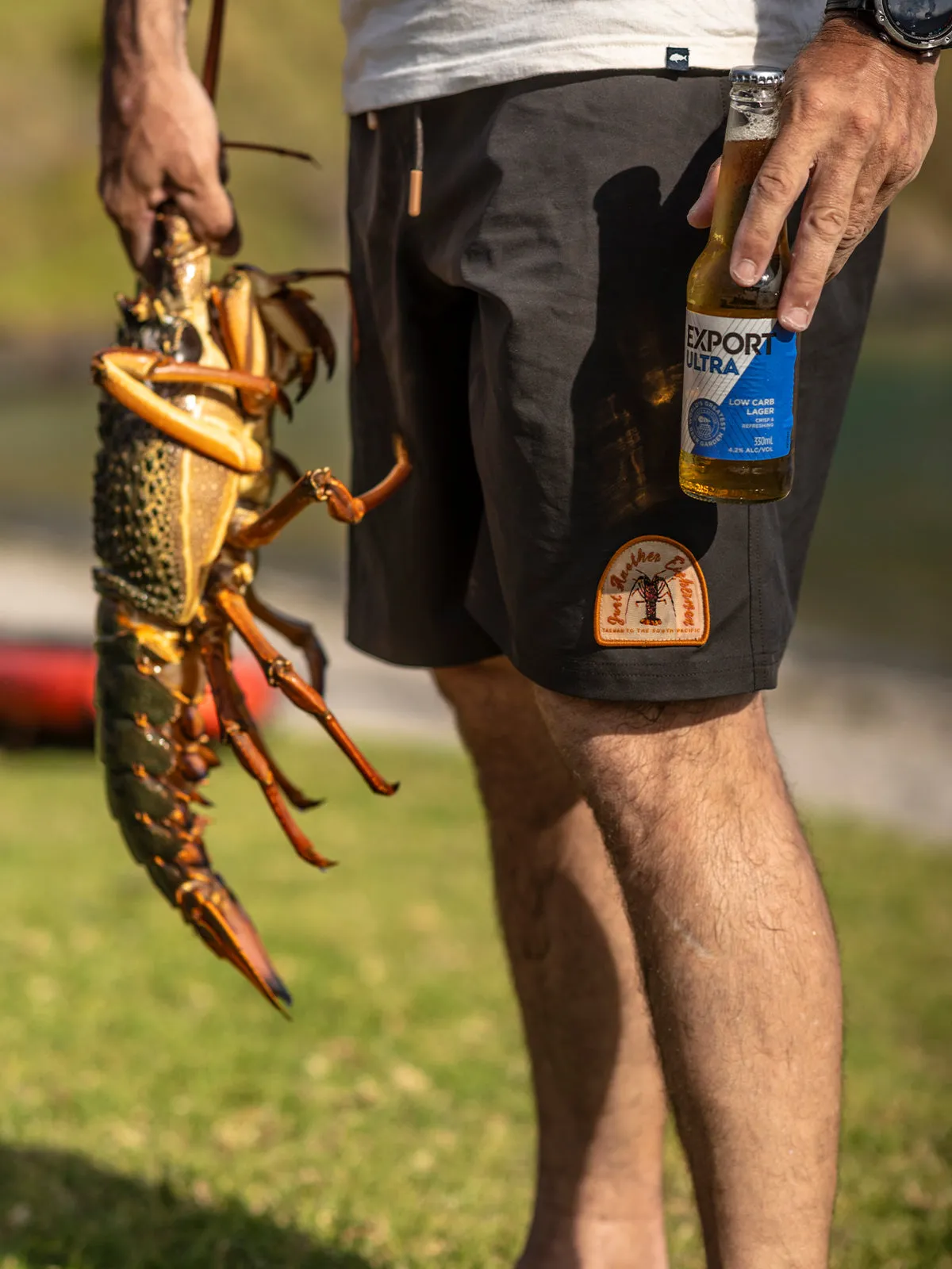 JUST ANOTHER FISHERMAN CRAY SHORTS - BROWN