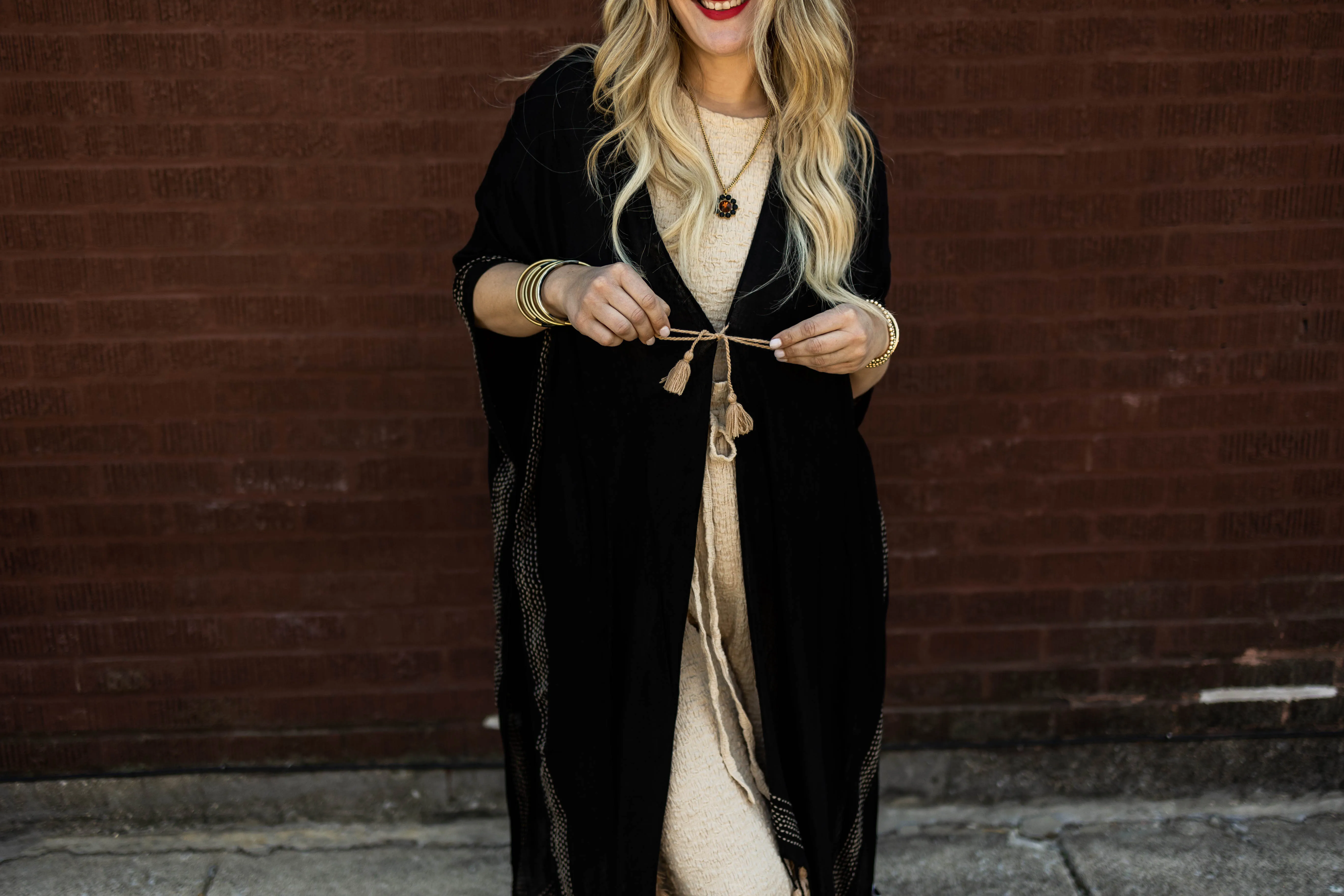 karin tassel duster