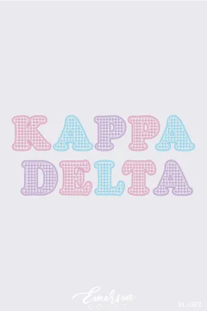 KD Pastel Gingham Patterns Tshirt