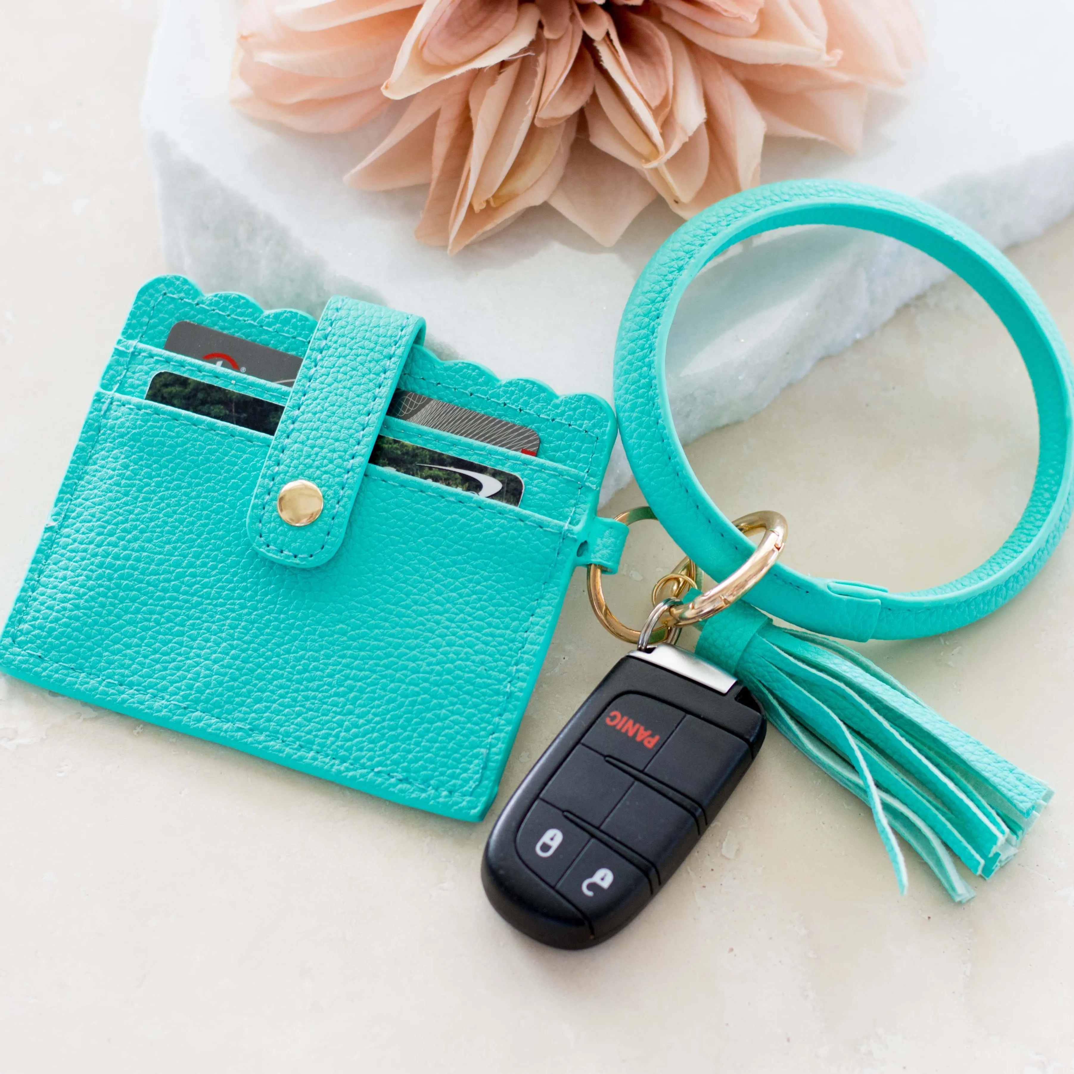 Key Ring ID Wallet Bracelet