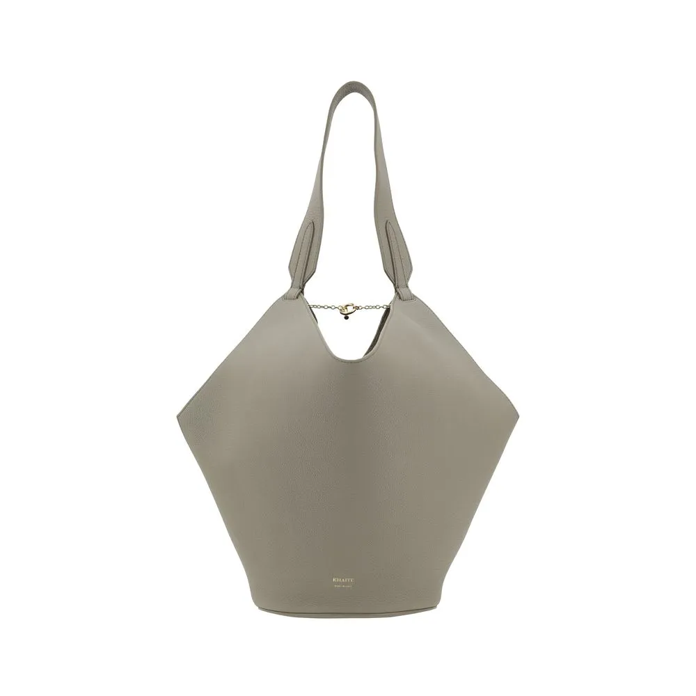 Khaite Lotus small leather Shoulder Bag