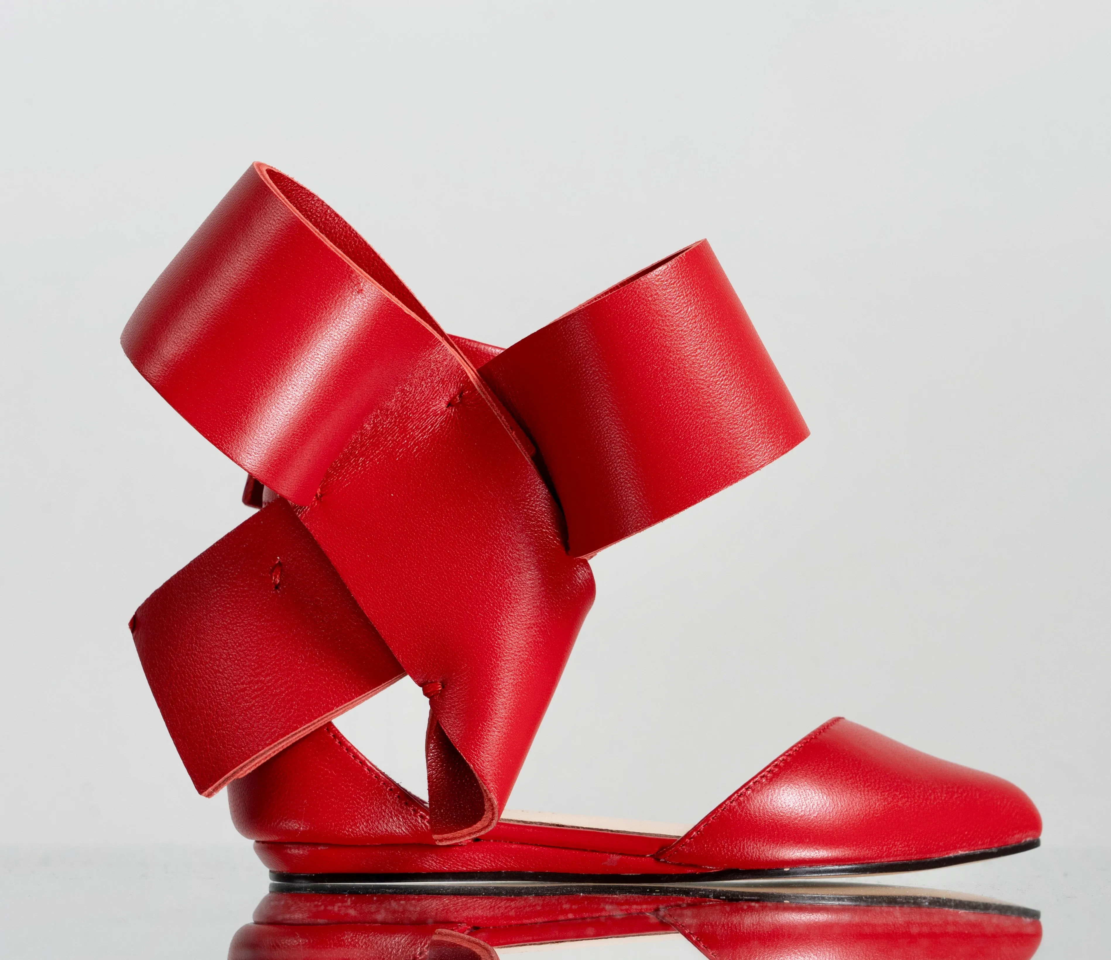 KIDS BOW FLAT RED