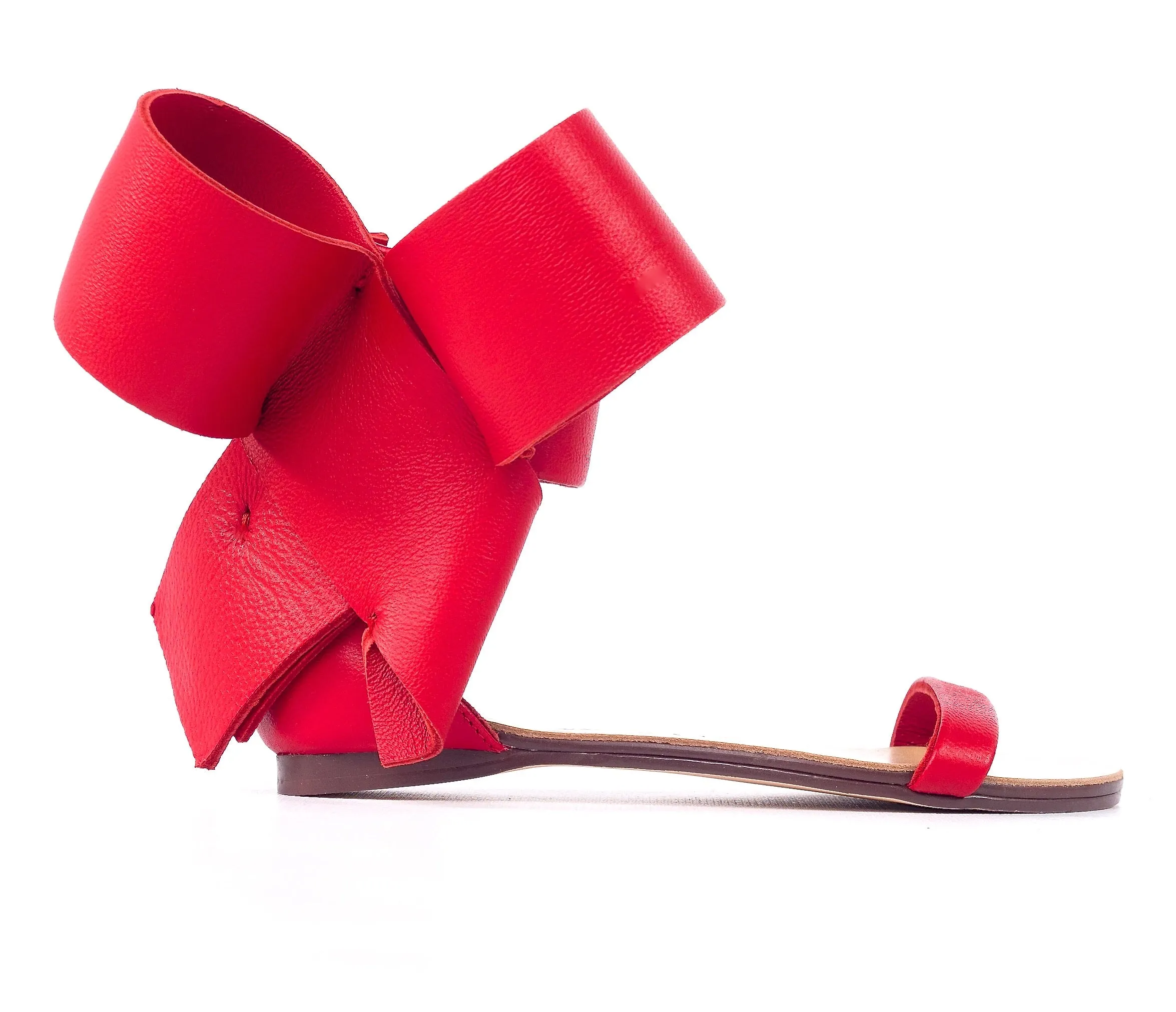 KIDS BOW SANDAL RED