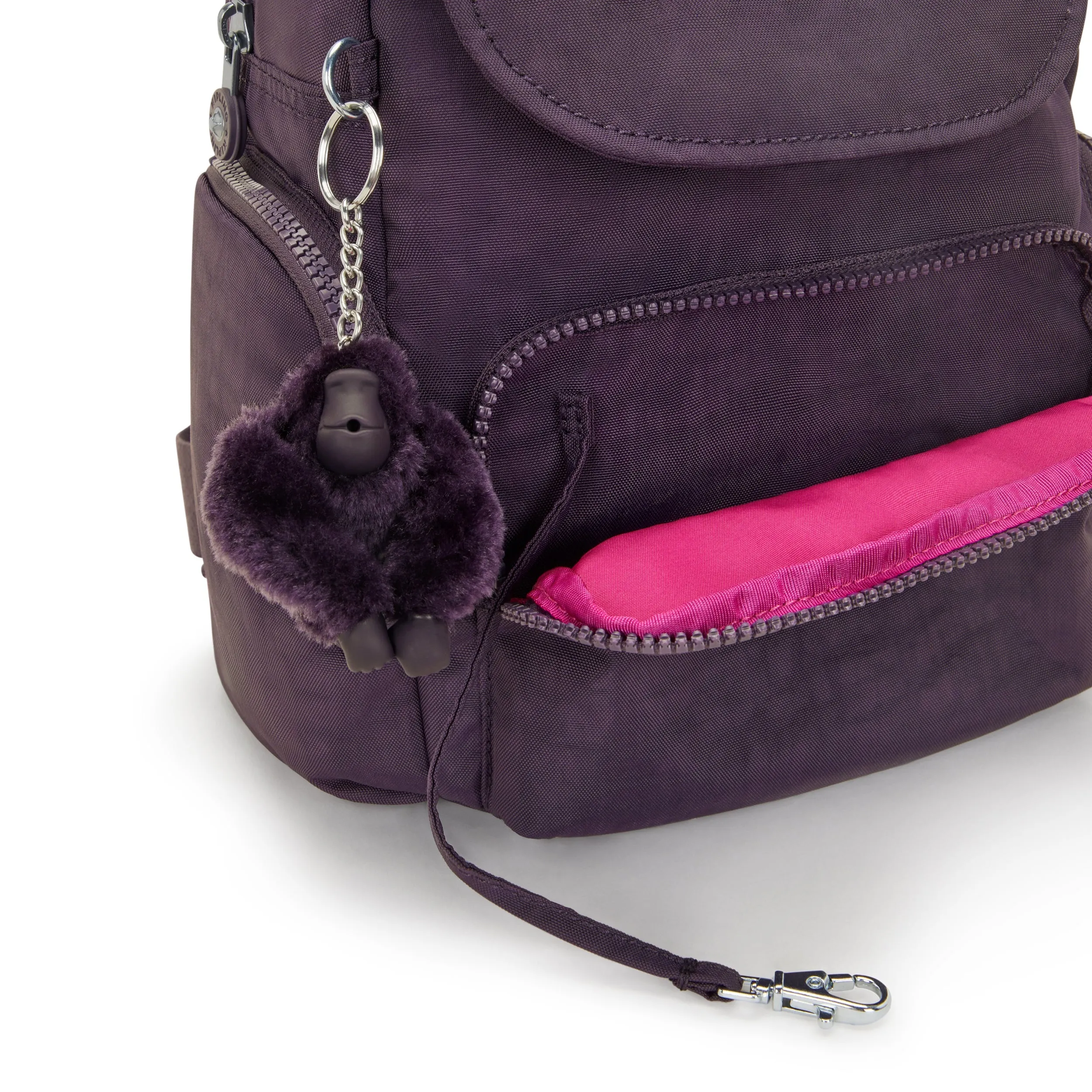 Kipling City Zip Mini Ultimate Plum Small Backpack I6046-67U