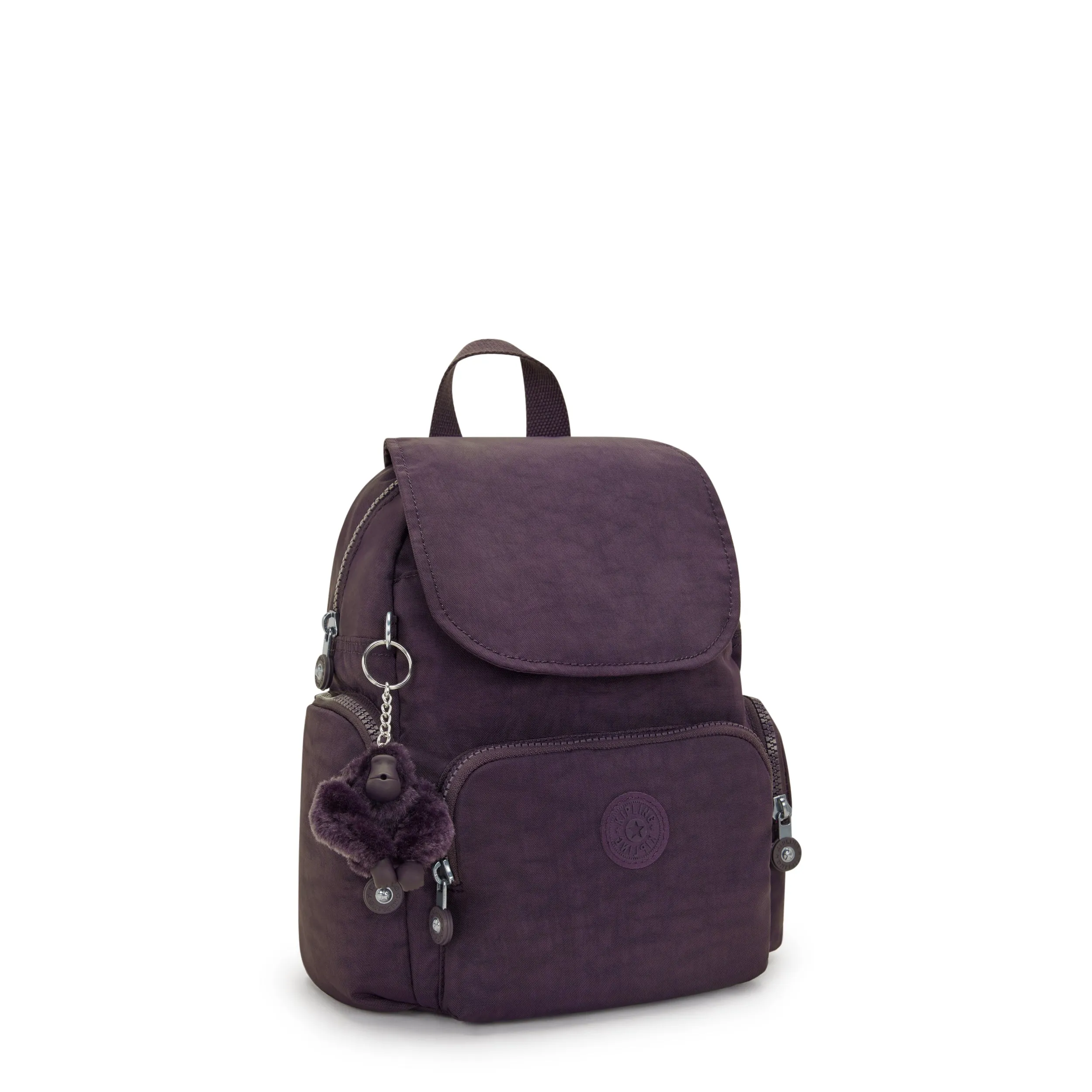 Kipling City Zip Mini Ultimate Plum Small Backpack I6046-67U