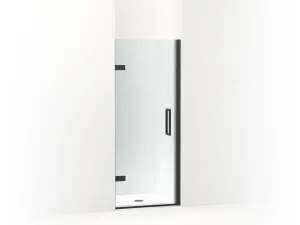 KOHLER K-27582-10L Composed 29-5/8"–30-3/8" W x 71-1/2" H frameless pivot shower door with 3/8" Crystal Clear glass and back-to-back vertical door pulls