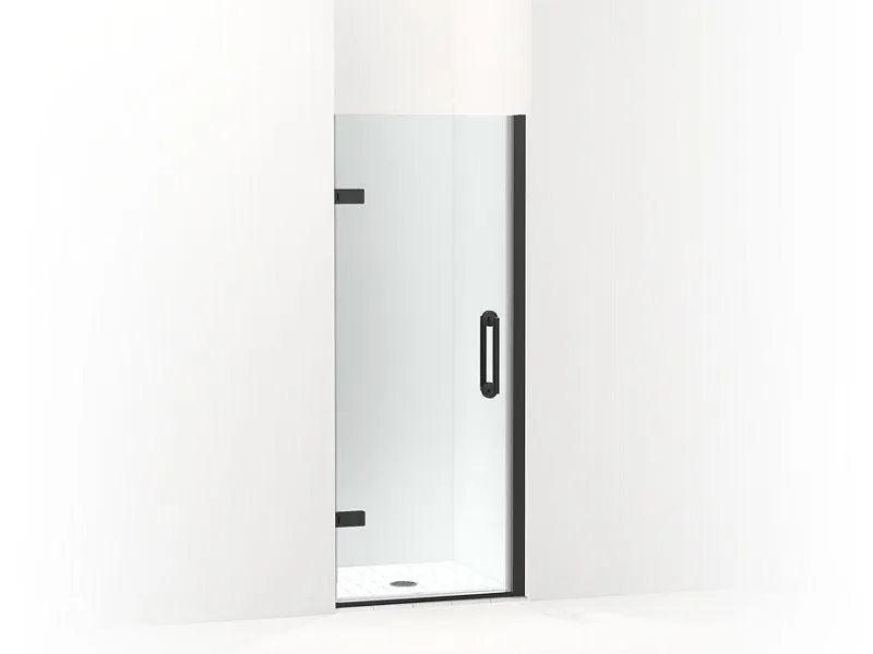 KOHLER K-27583-10L Components 29-5/8"–30-3/8" W x 71-1/2" H frameless pivot shower door with 3/8" Crystal Clear glass and back-to-back vertical door pulls
