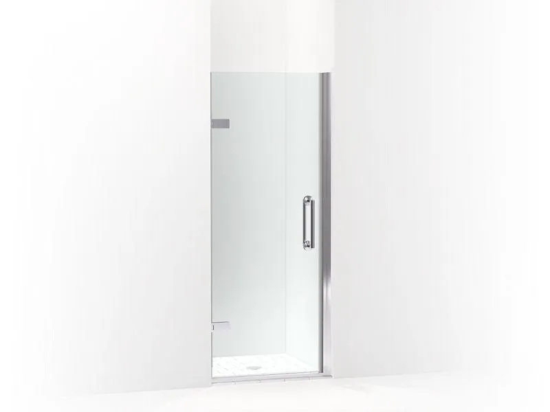 KOHLER K-27583-10L Components 29-5/8"–30-3/8" W x 71-1/2" H frameless pivot shower door with 3/8" Crystal Clear glass and back-to-back vertical door pulls