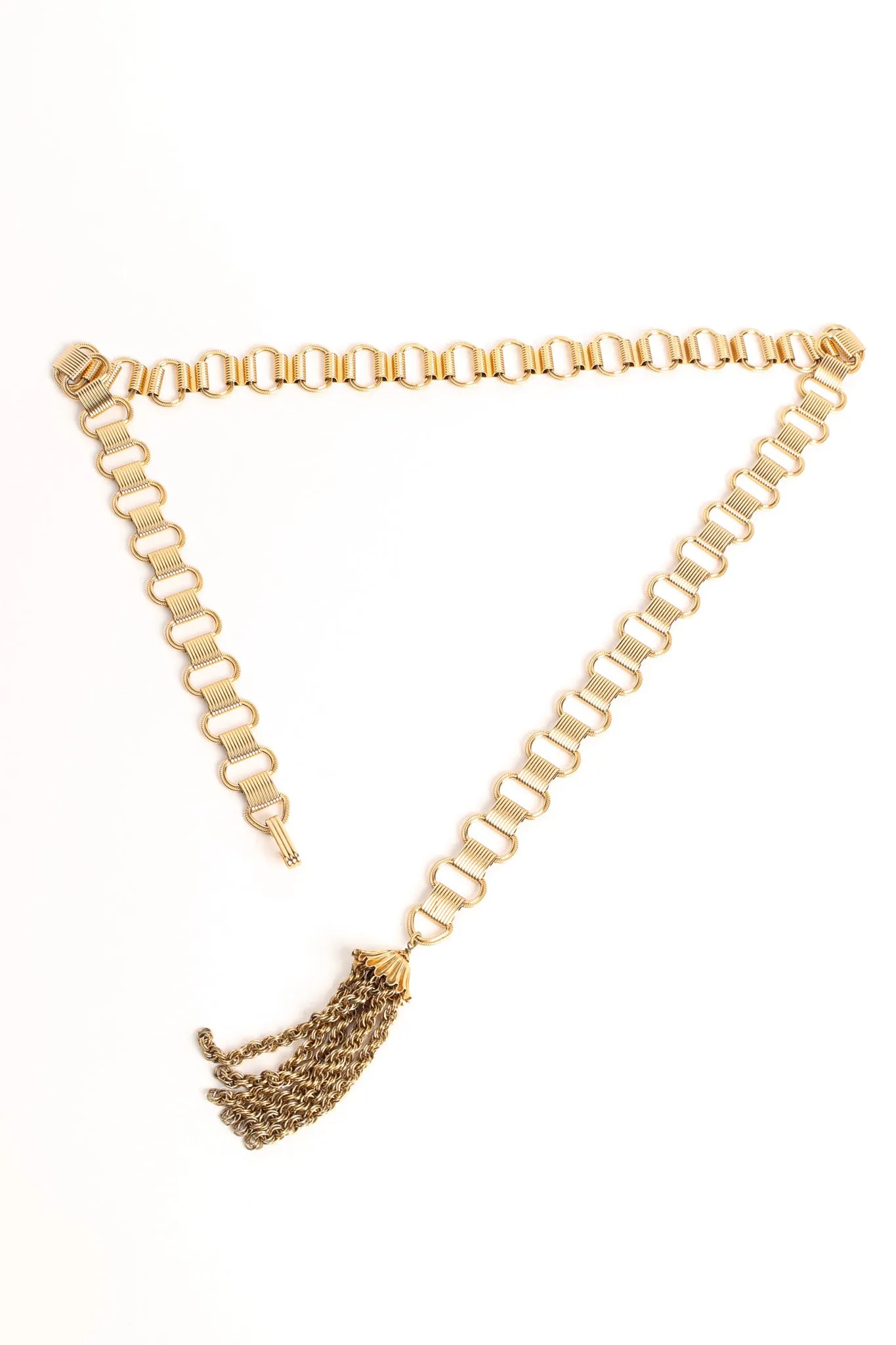 Ladder Link Chain Tassel Belt