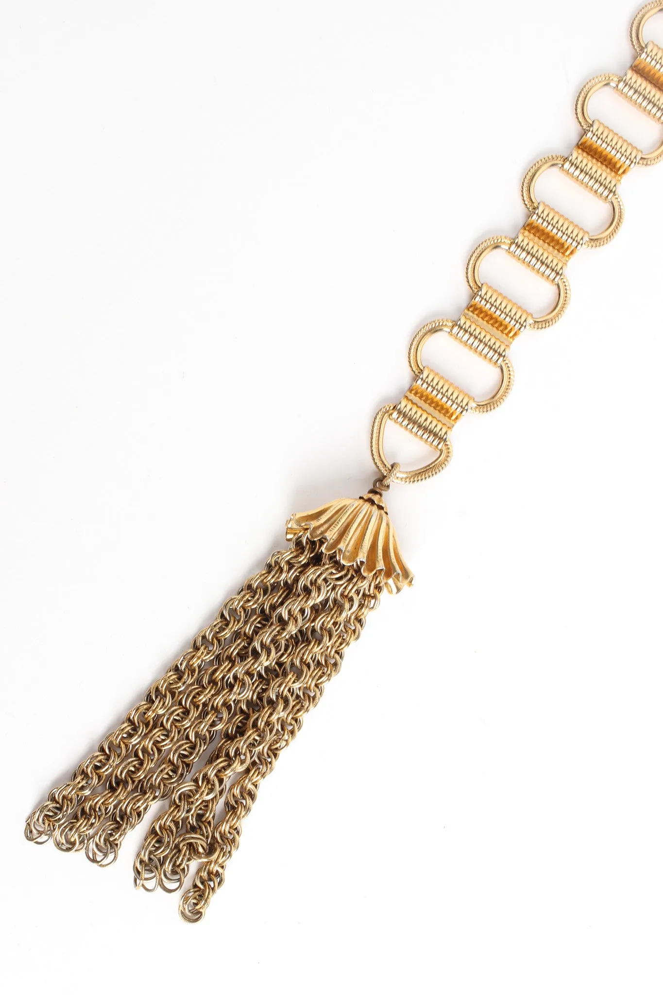 Ladder Link Chain Tassel Belt