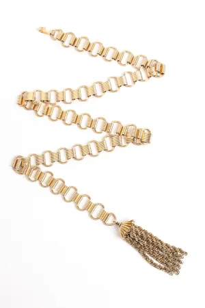 Ladder Link Chain Tassel Belt