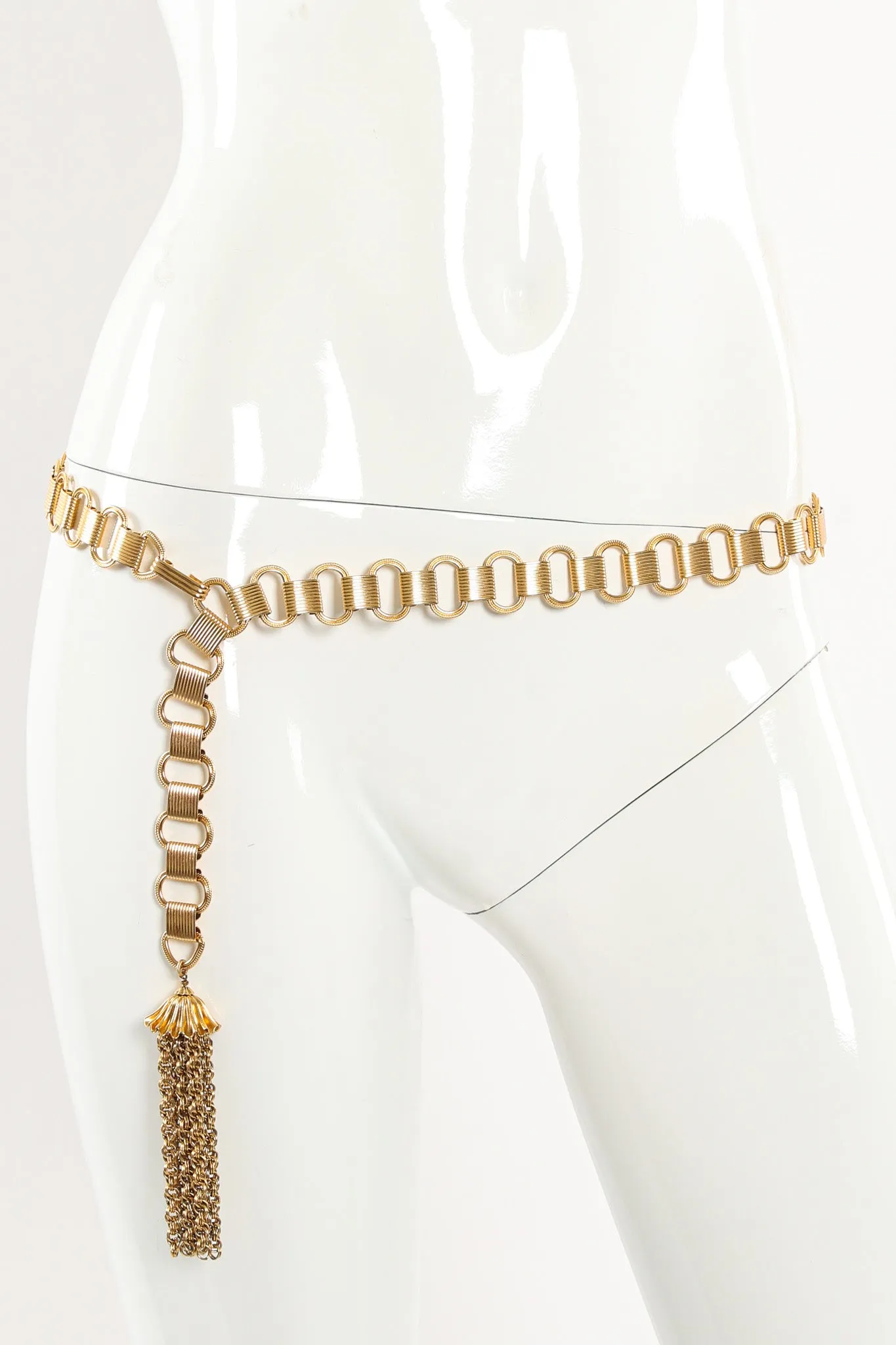 Ladder Link Chain Tassel Belt