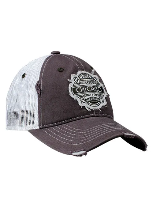 Ladies Chicago Street Race Distressed Mesh Hat