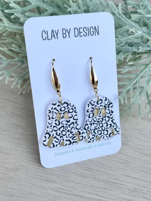 Large leopard & gold ghosts on hooks
