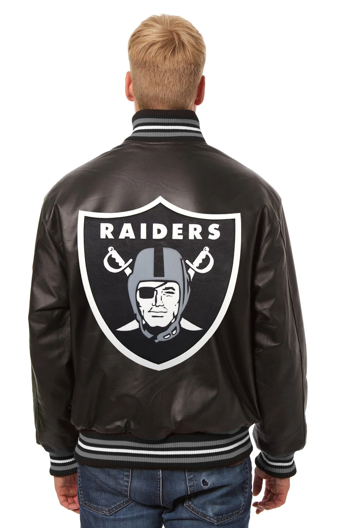 Las Vegas Raiders Full Leather Jacket