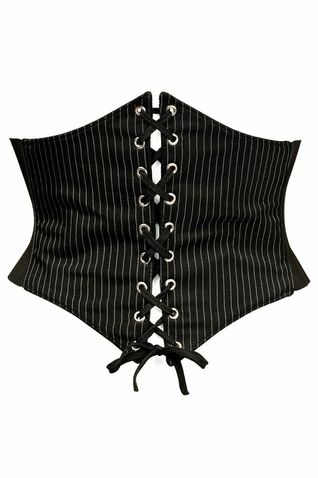 Lavish Pinstripe Corset Belt Cincher