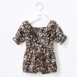 Le La Lo Long Sleeve Floral Print Romper - Mini (Baby)