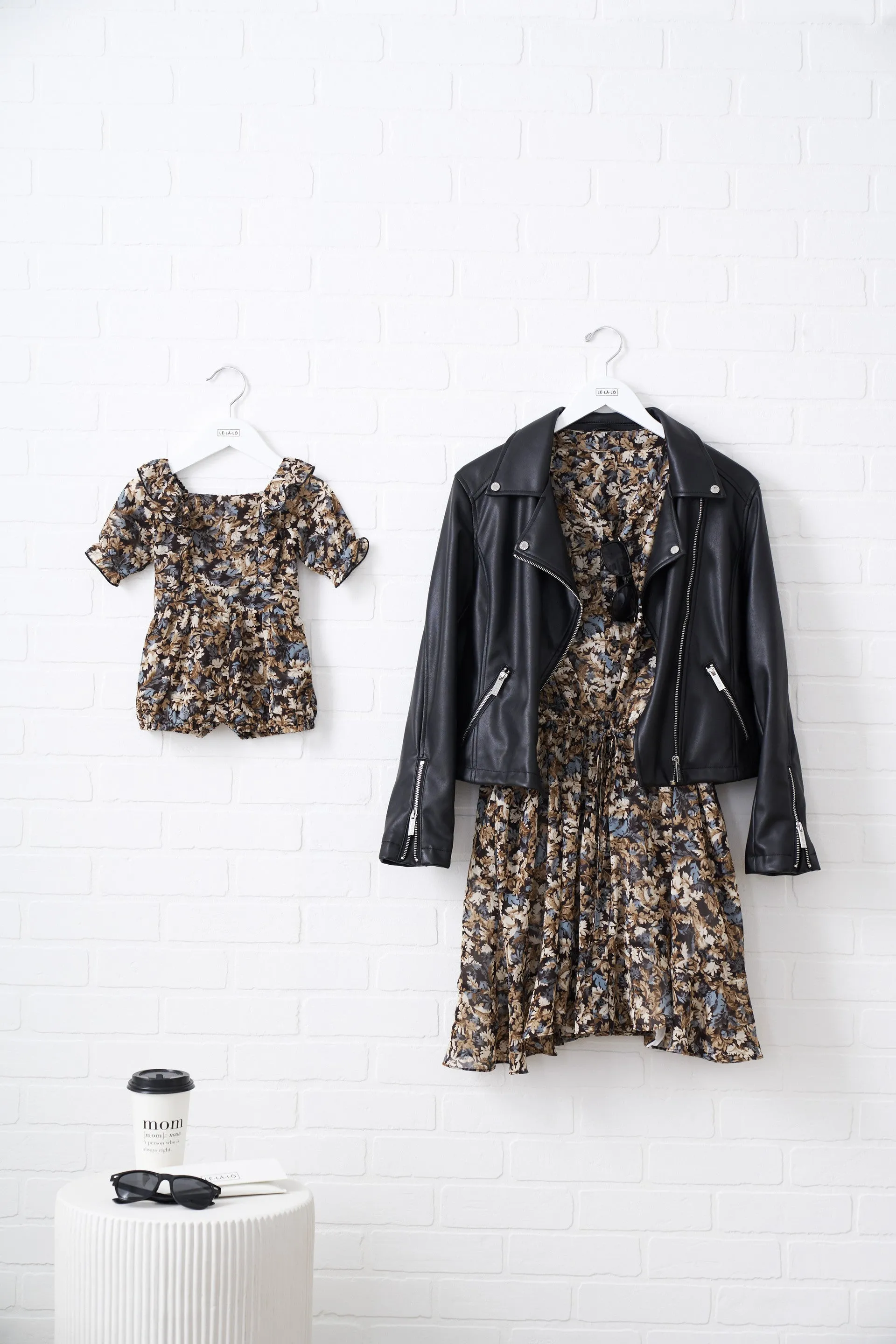 Le La Lo Long Sleeve Floral Print Romper - Mini (Baby)