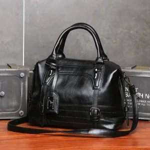 Leather Boston Shoulder Bags Luxury