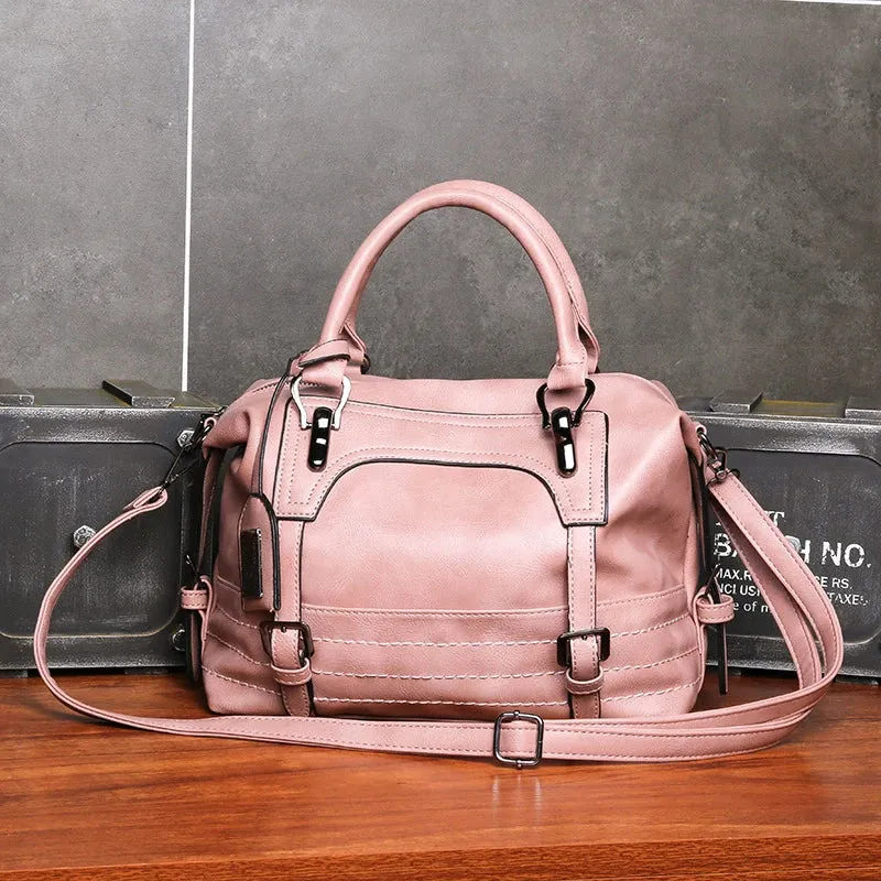 Leather Boston Shoulder Bags Luxury