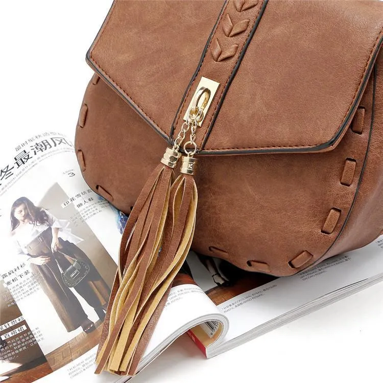 Leather Crossbody With Tassel