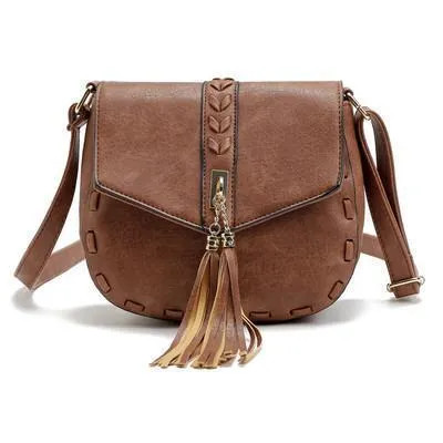 Leather Crossbody With Tassel