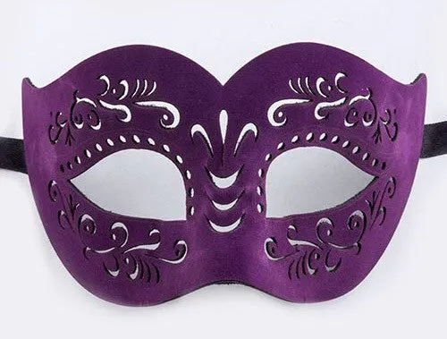 Leather Style Mardi Gras Mask
