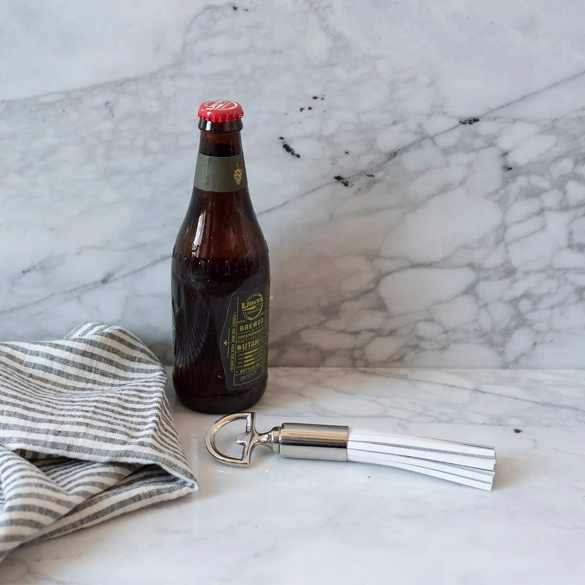 Leather Tassel Bottle Opener