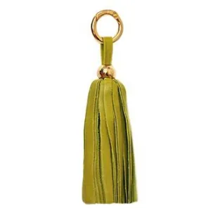 Leather Tassel -Lime