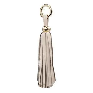 Leather Tassel - Nude/Gold