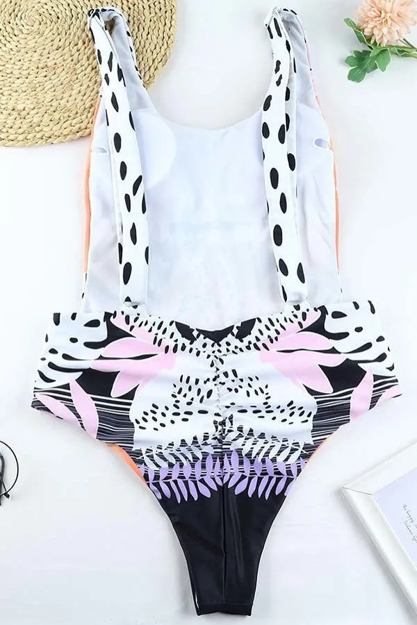 Leopard Geo One-piece