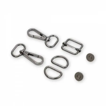 Level 4 Basic Hardware Kit 3/4in Gunmetal -- Sallie Tomato