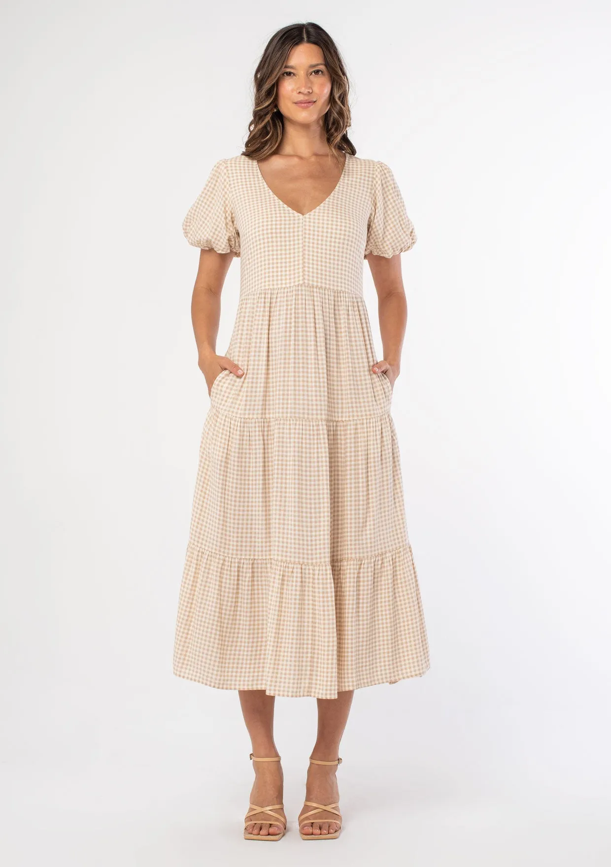 Lexi Gingham Midi Dress