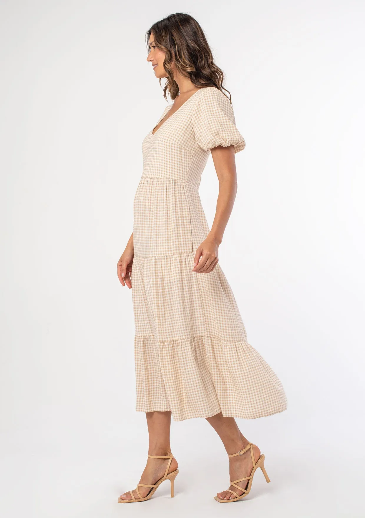 Lexi Gingham Midi Dress