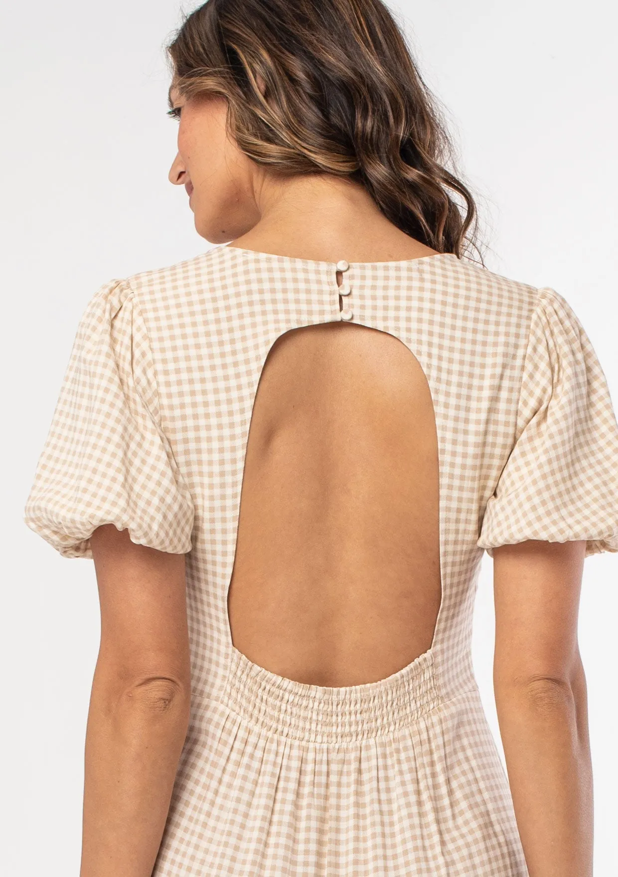 Lexi Gingham Midi Dress