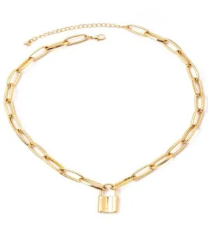 Lock Charm Necklace